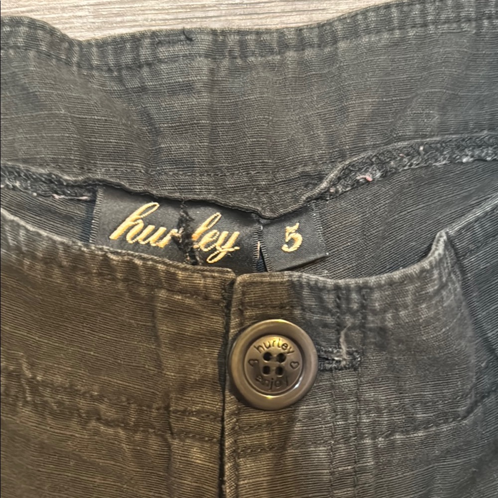 Hurley Charcoal Buttoned Pants